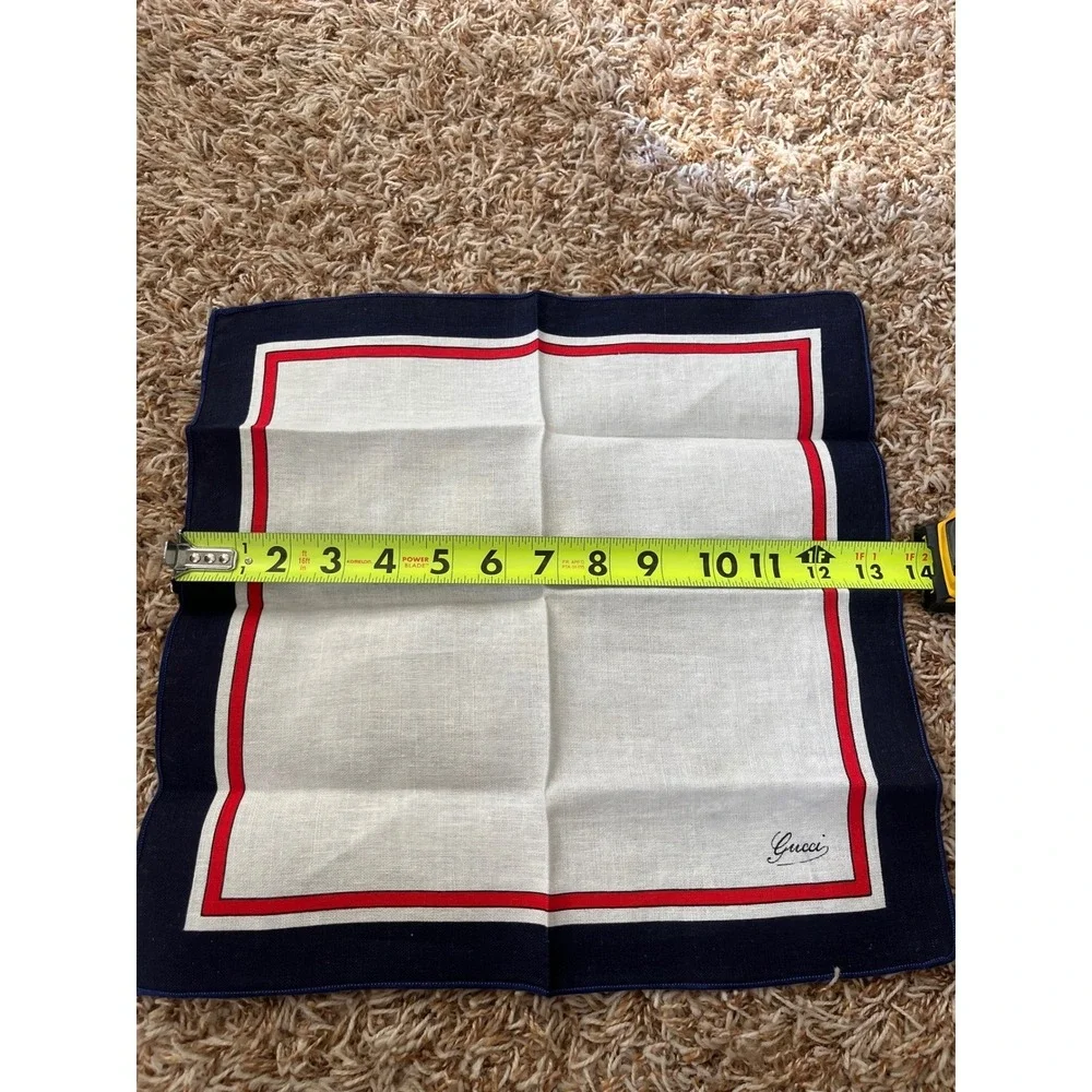 Vintage Gucci Table Linens 2 Placemats and 2 Napkins‎ Linen Cotton Blend